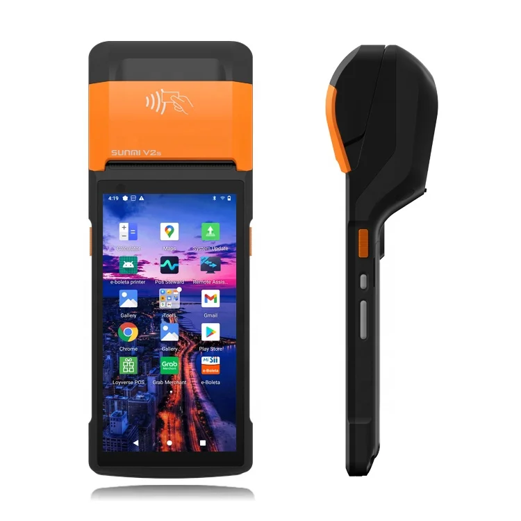 V2S SUNMI V2s Android 11 Terminal Business Ticketing Machine Point of Sale Cash Register HandHeld Pos Machine for Store