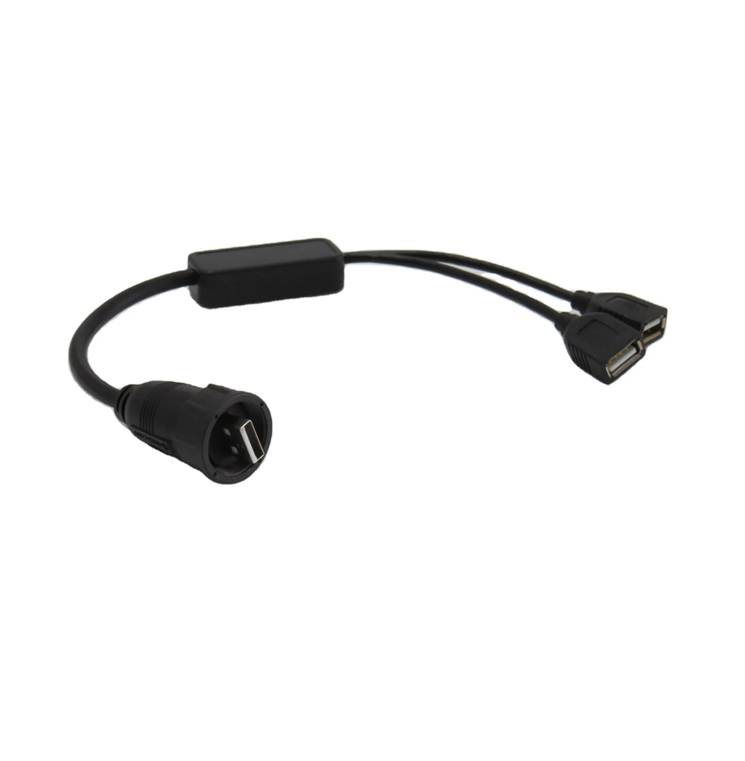 Waterproof USB Type C Overmolded Double Ended Cable 1m 2m 3m M12 Size Male to Male