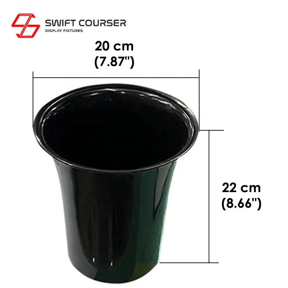 Free Sample Outdoor Different Size Custom Cone Flower Pots with Saucer