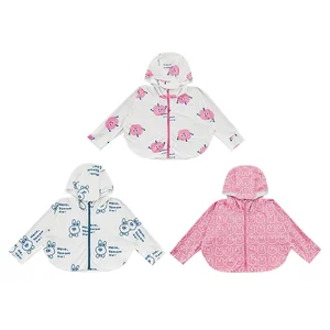 LX0109 Outwears Jackets and Coats Children's Hooded Jacket Kids Toddler Sportswear Custom Rash Guard Sun Protective Clothing