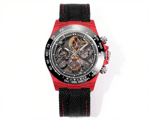 New 2026 Fashionable and Trendy Automatic Men's Mechanical Watch with Carbon Fiber case Casual Sports Luminous Waterproof Watch