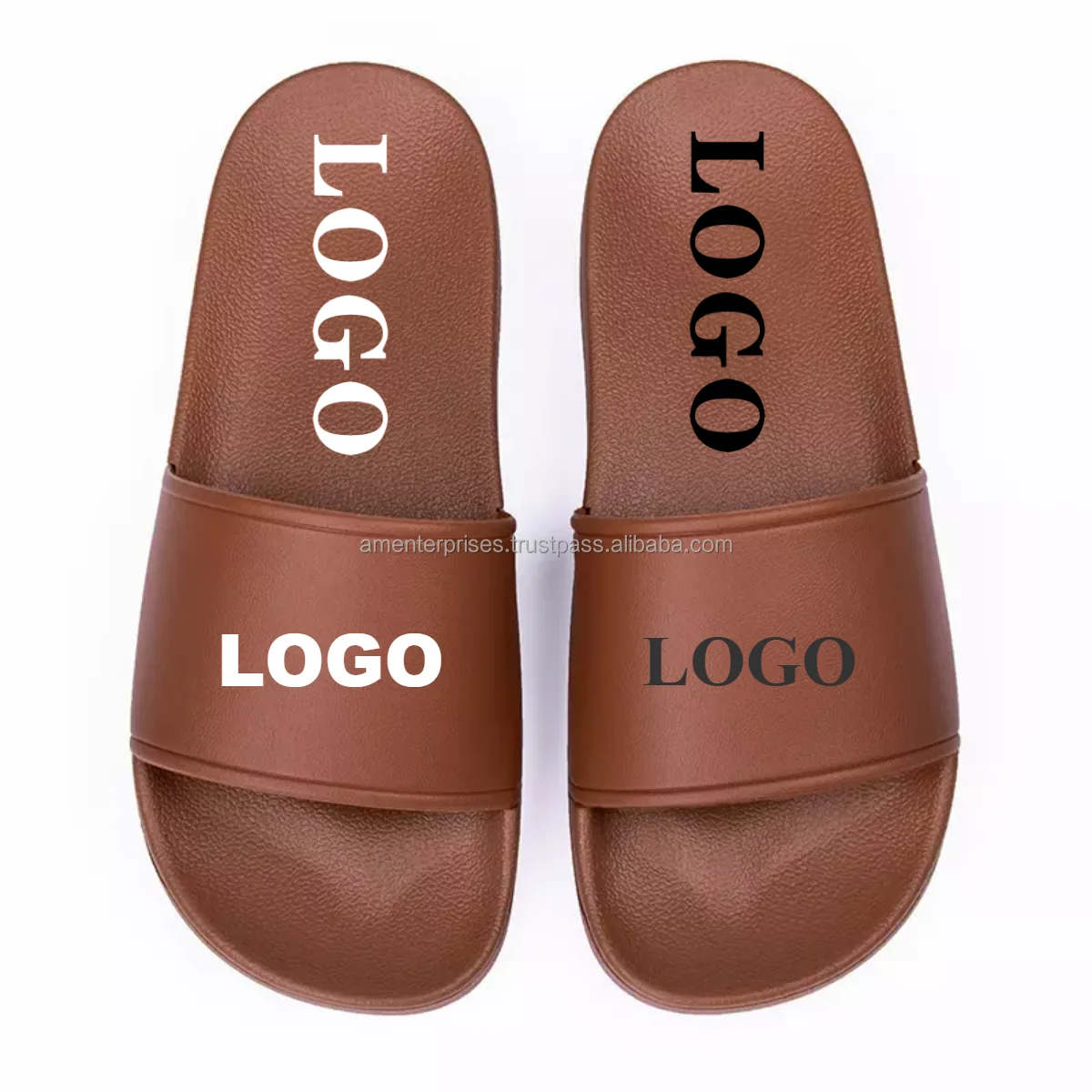 Louis Vuitton Monogram Mens Shower Sandals 2023 Ss, Brown, 9.5