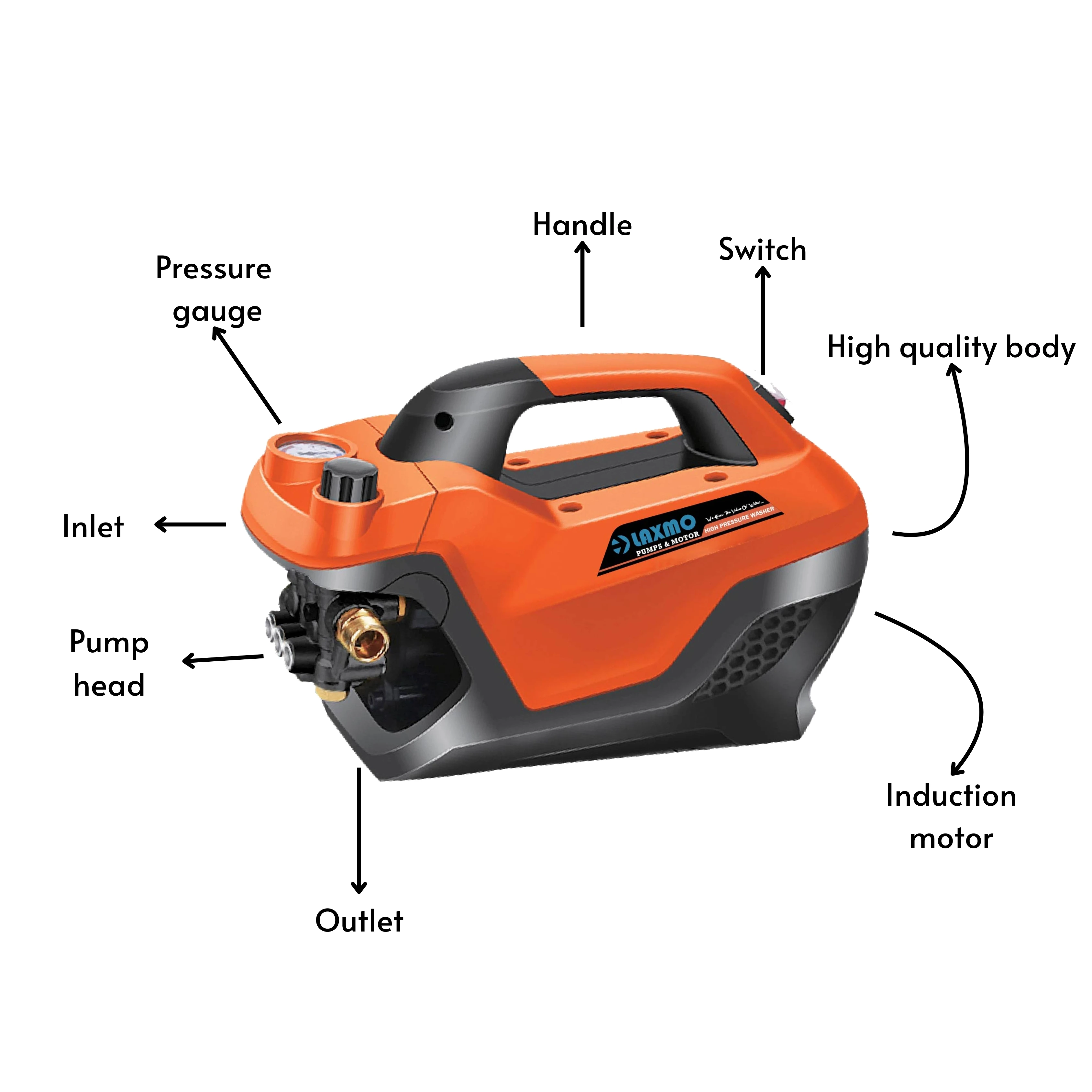High Voltage Factory-Direct Electric High Pressure Car Washer Portable Car Washing Machine Washing Pump for Household
