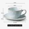 240ml Cup with saucer Azure blue