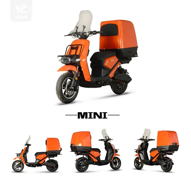 2024 Pizza Delivery Electric Motorcycle with Removable Lithium Battery High Power High Speed Remote 3000w