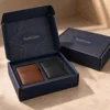 Navy with fine city map engraving and copper SunGene typography