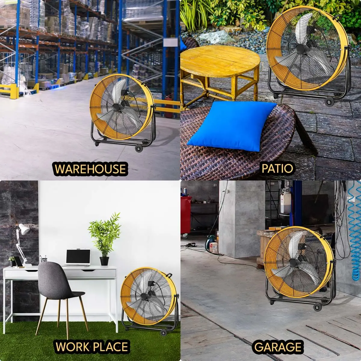 Industrial Drum Fan, Electric, Metal - detail 10