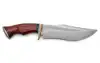 Rich Brown Wood Grain Handle, Gold Brass Guard