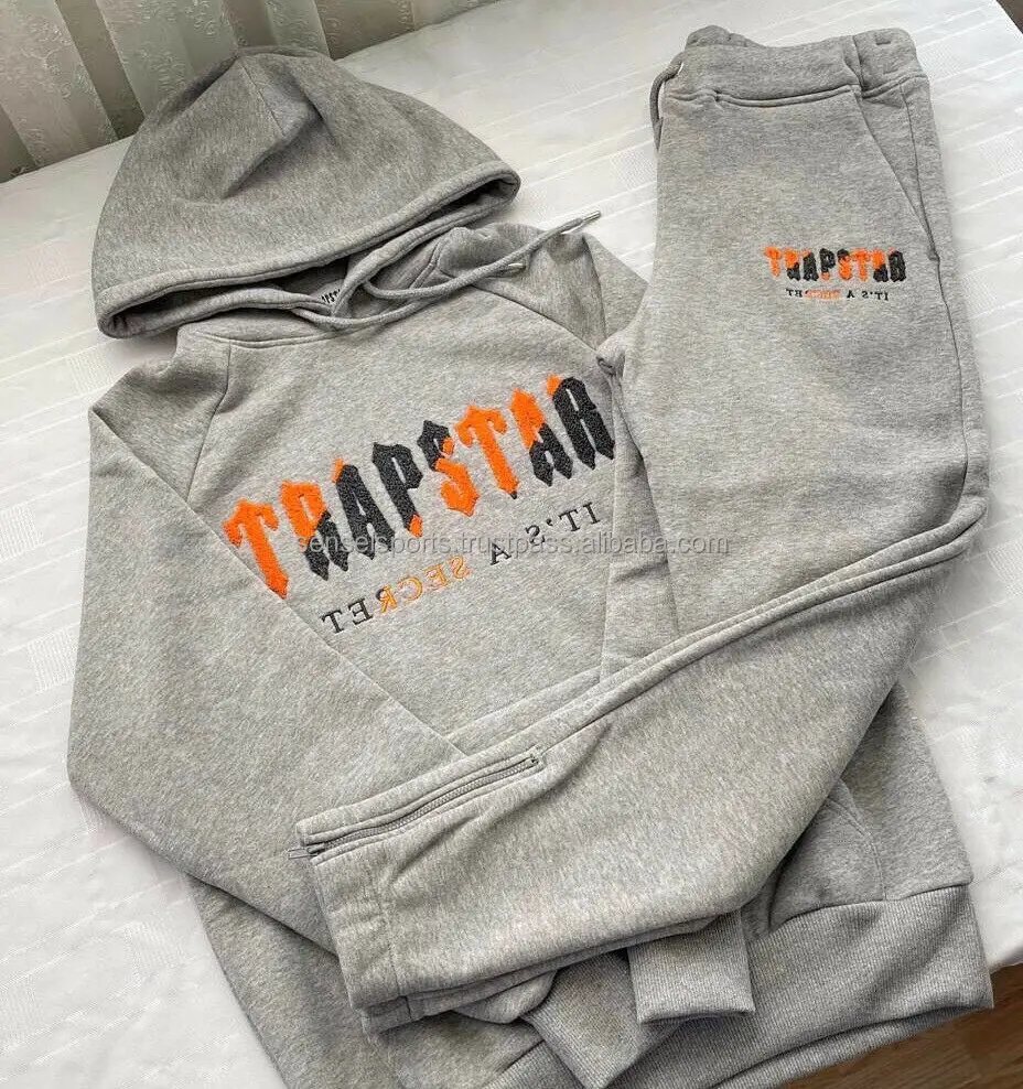 Trapstar Shooters Hooded Tracksuits Black/sky Blue Training & Jogging ...