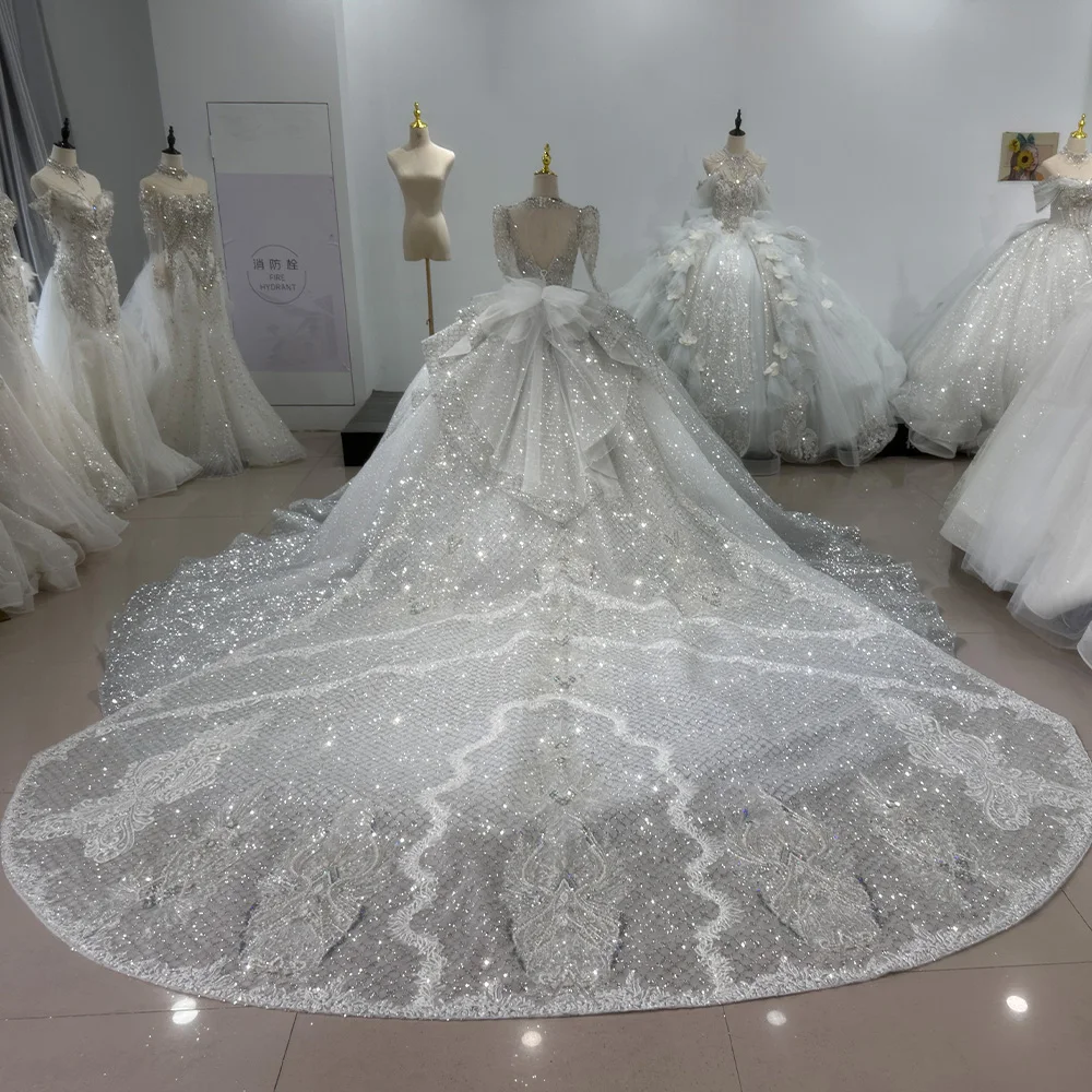 sparkly backless wedding dresses Davinci Bridal 50706 A Line Sequin Lace Sheer Corset Wedding Dress Backless Bridal Gown 6 / Ivory/Ivory main image 1