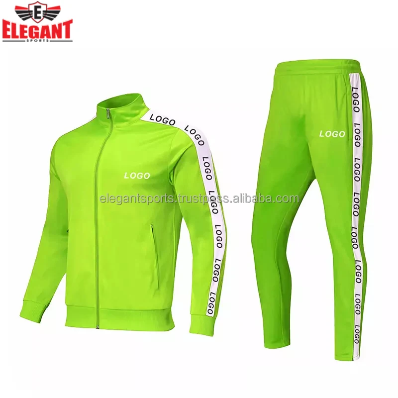 Reflective Strip Men's 2 Piece Tracksuit Casual Sports Wear Men ...