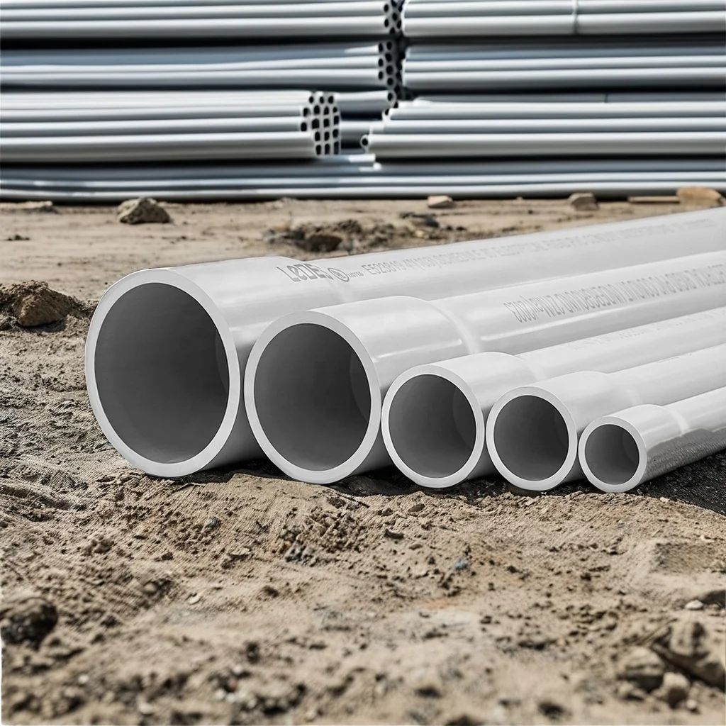 3" Schedule 40 PVC Pipe 2" X 20' Bell End Underground 5 Inch Electrical Pipe Conduit
