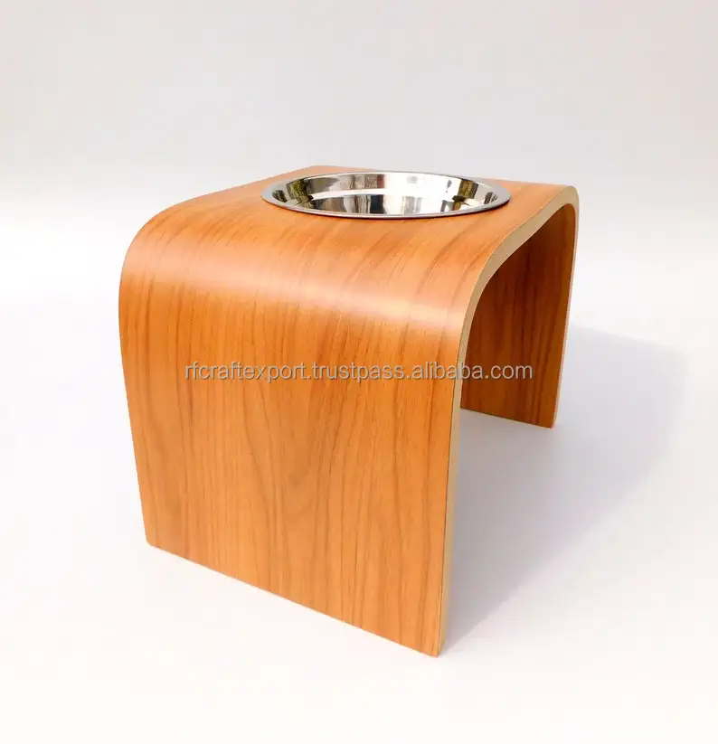 High Quality Cat Feeding Station with Rustic Bone Diner Wrought Iron Stainless Steel Food and Water Bowl Pet Feeder Stand