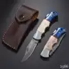 Camel Bone & Blue Wood