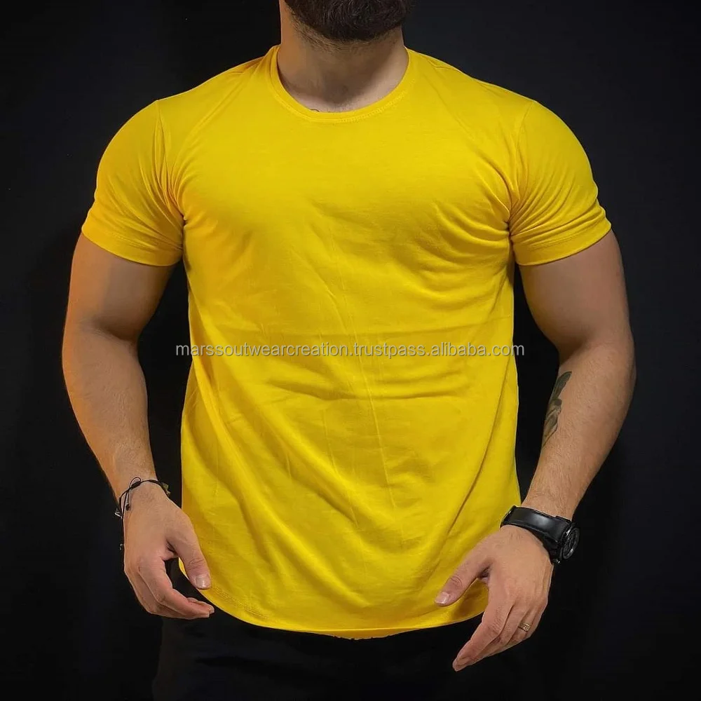 Men's 100 Polyester Cotton Plain T Shirt Quick Dry Tee Shirt Men Blank