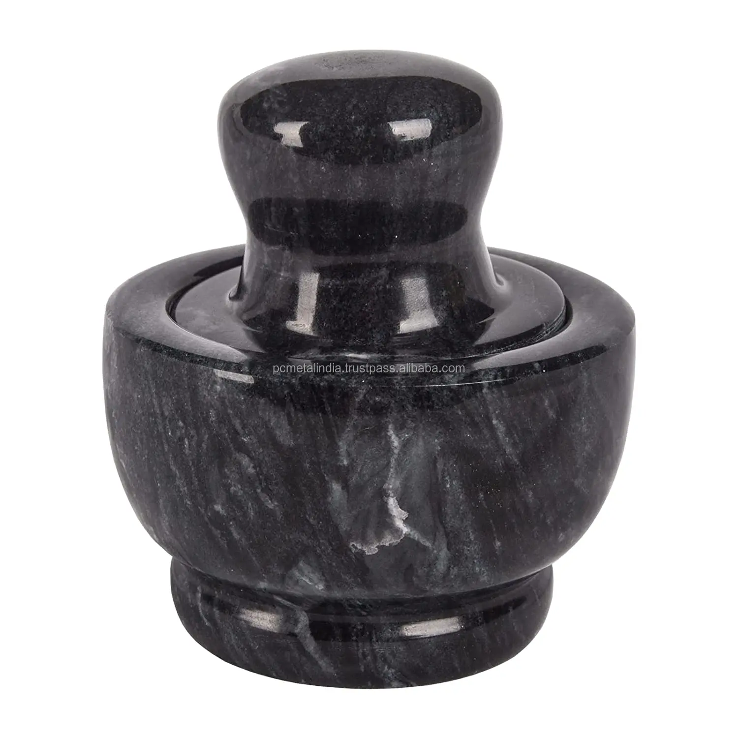 Black Marble Spices Ginger Mortar Pestle Set/mortar And Pestle Hot ...