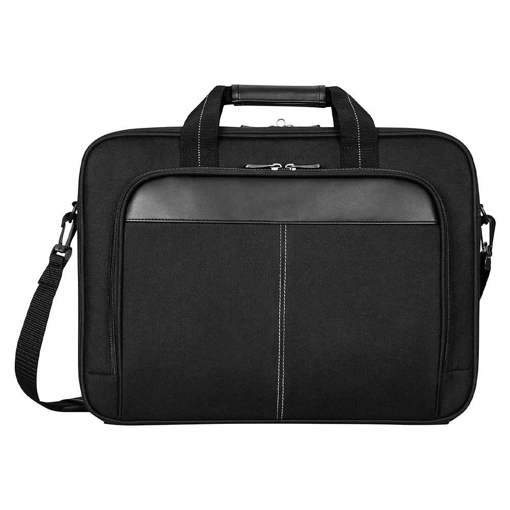 Classic Design Laptop Bag Slim Briefcase Spacious Waterproof Foam