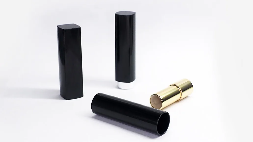 Luxury Empty Pop Up Round Lipstick Containers Buy Black And Gold Custom Color Plastic Lipstick