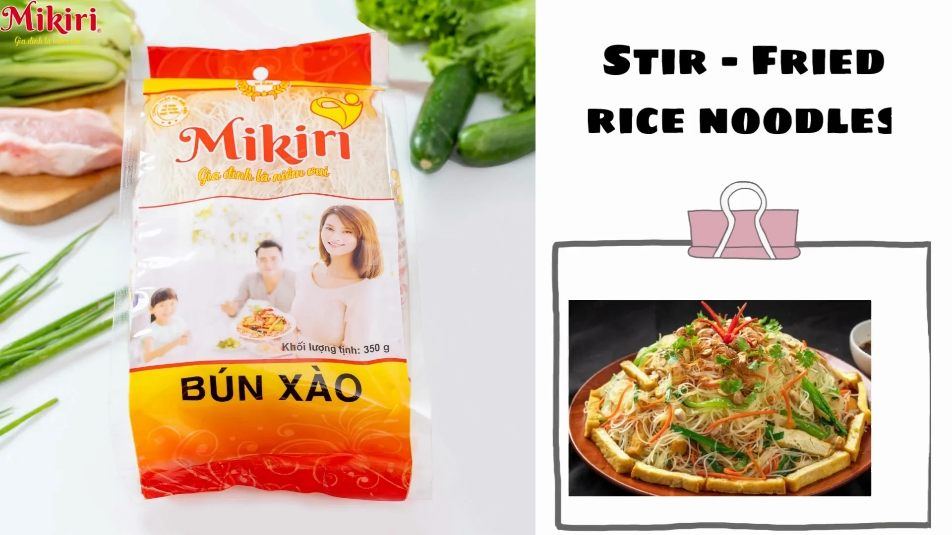 High Quality Stirfried Vermicelli 350g From Rice Stick Dry Glass