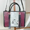Pink & Black Checkered