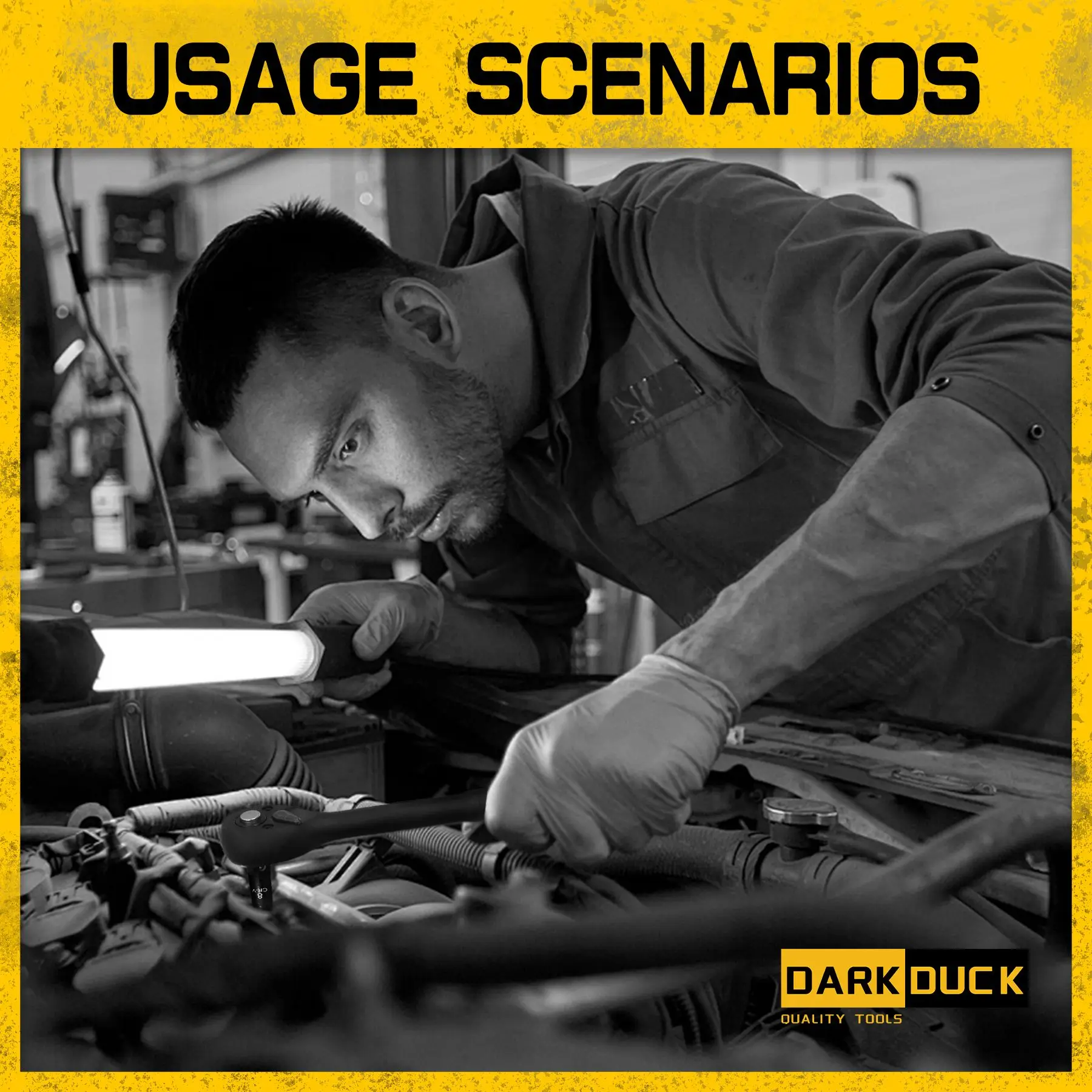 50pcs SAE (5/16\" 3/4\") Metric Impact Socket Set 3/8\" Drive 6-Point Design Ratchet Handle Extension Bar Gloves Includes Sizes