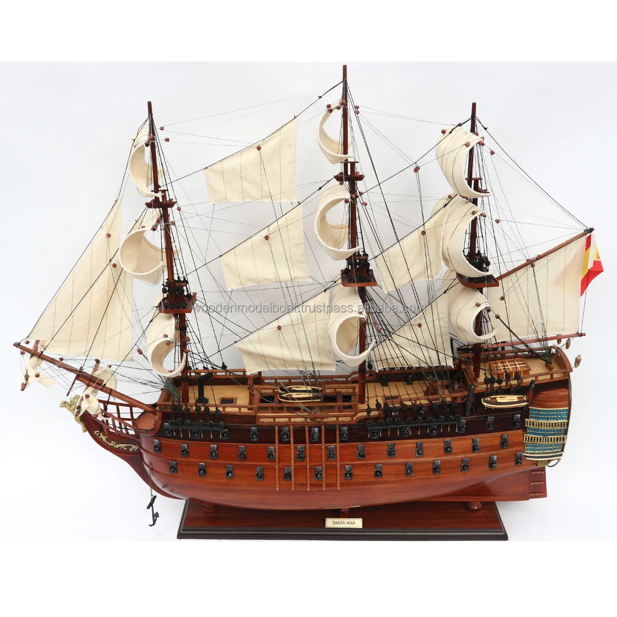 Tall Ship Santa Ana (1784 - 1812) - Wooden Handicraft Ship Model With 