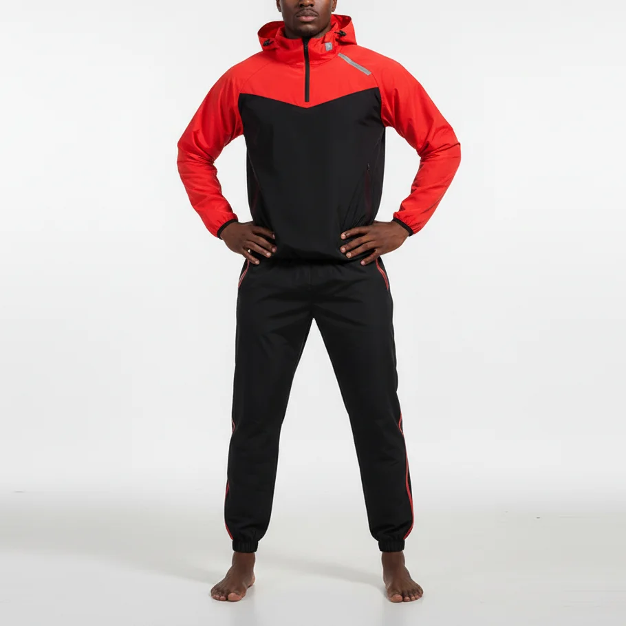 Hot Sale Premium Unisex Polyester Nylon Elastic Waist Sauna Suit Home Fitness Wholesale Anti-Rip Weight Loss Leisure Bottoms