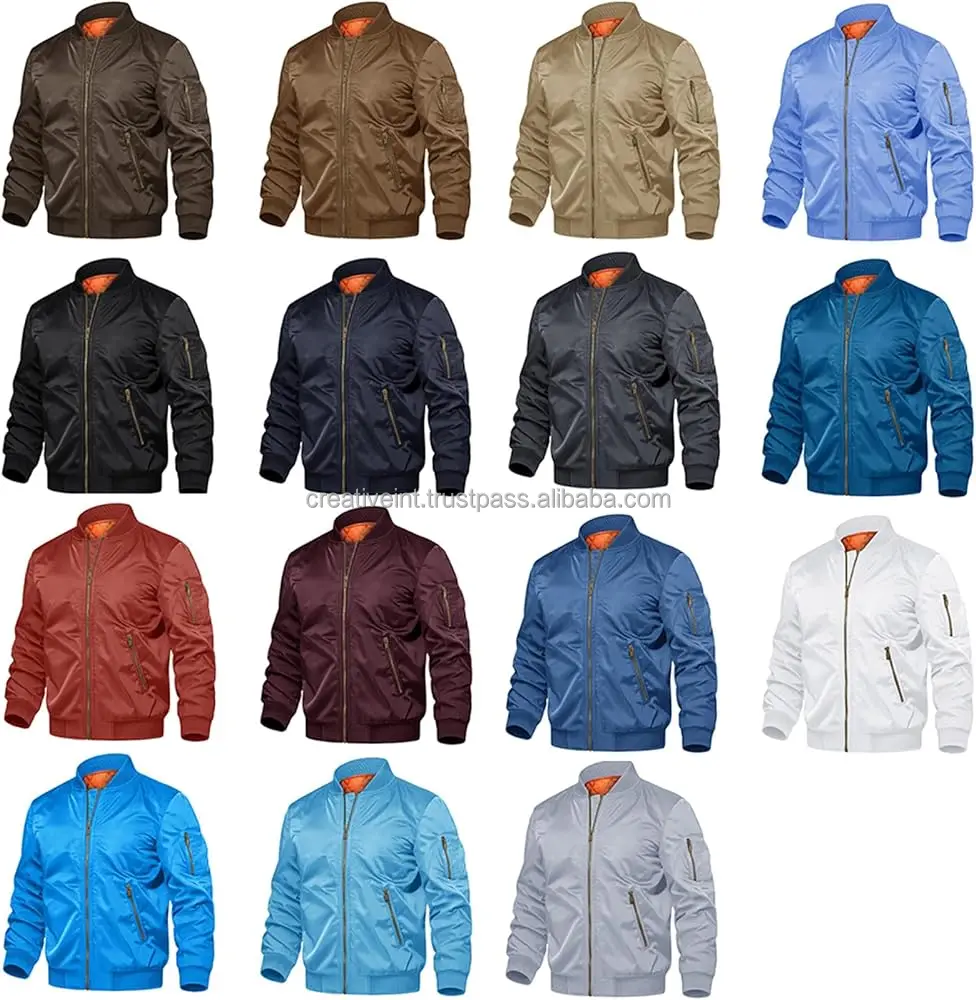 Men Custom Bomber Jacket Men Nylon Bomber Jackets For Men 2023 Bomber