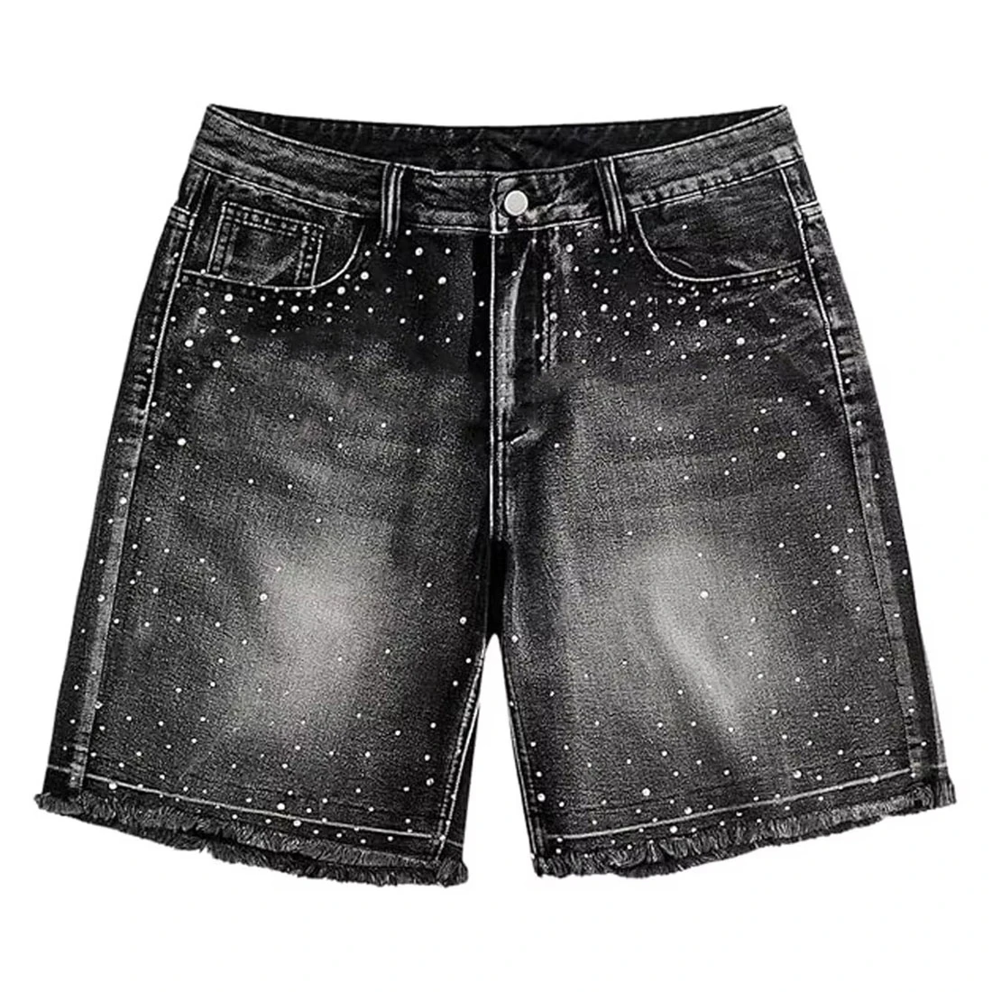 Ibex Custom Trend Men High Quality Denim Shorts Sizes Men Elastic Waist Denim Cheap Price Men Denim Short New Arrival Wholesale