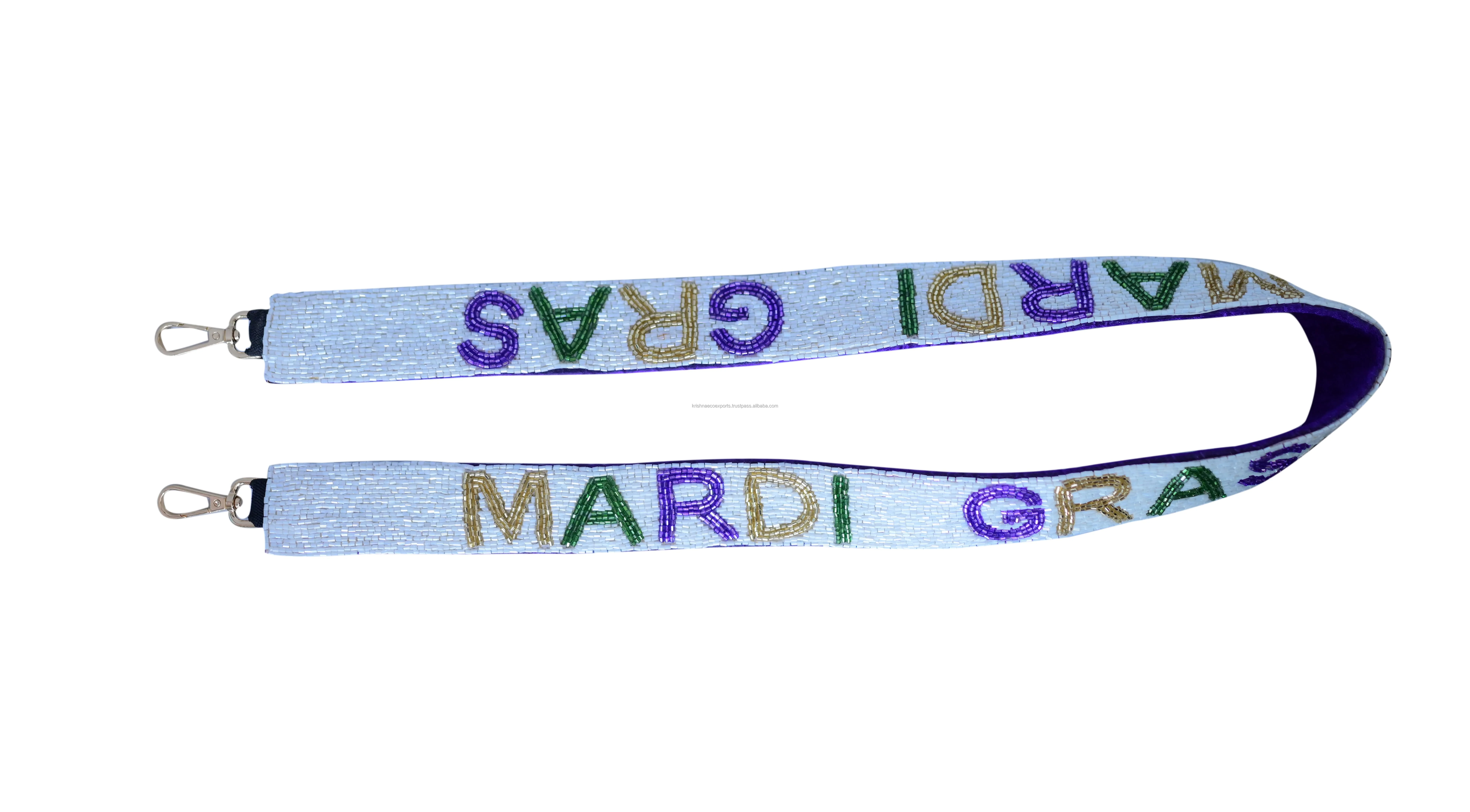 Mardi Gras Handmade Straps College Game Day Collection Beaded Straps