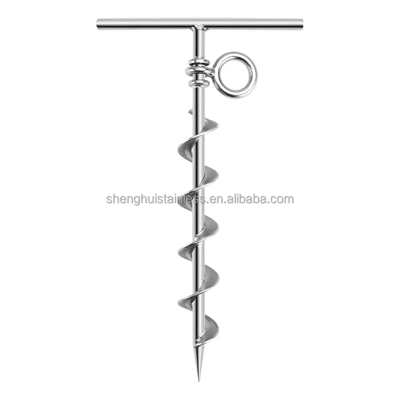 Âncora de Terra em Aço Inoxidável AISI316 Âncora para Acampamento ao Ar Livre Fornecimento de Fábrica