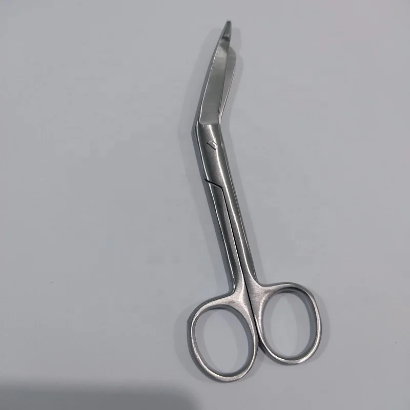 Single Use 14cm Lister Bandage Scissors Manual Power Source Stainless Steel Surgical Instruments
