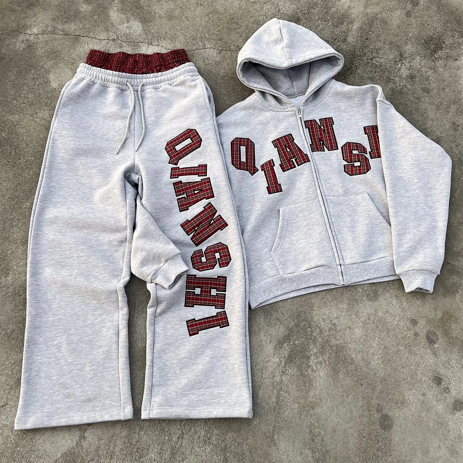 Glory Custom Men’s Printed Hoodie & Sweatpants Set Cotton Fleece Casual Sports Tracksuit 2 Piece Set