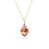1. Red Copper Turquoise with White CZ