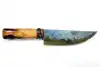 Stabilized Natural Burl Wood with Gloss Finish Handle