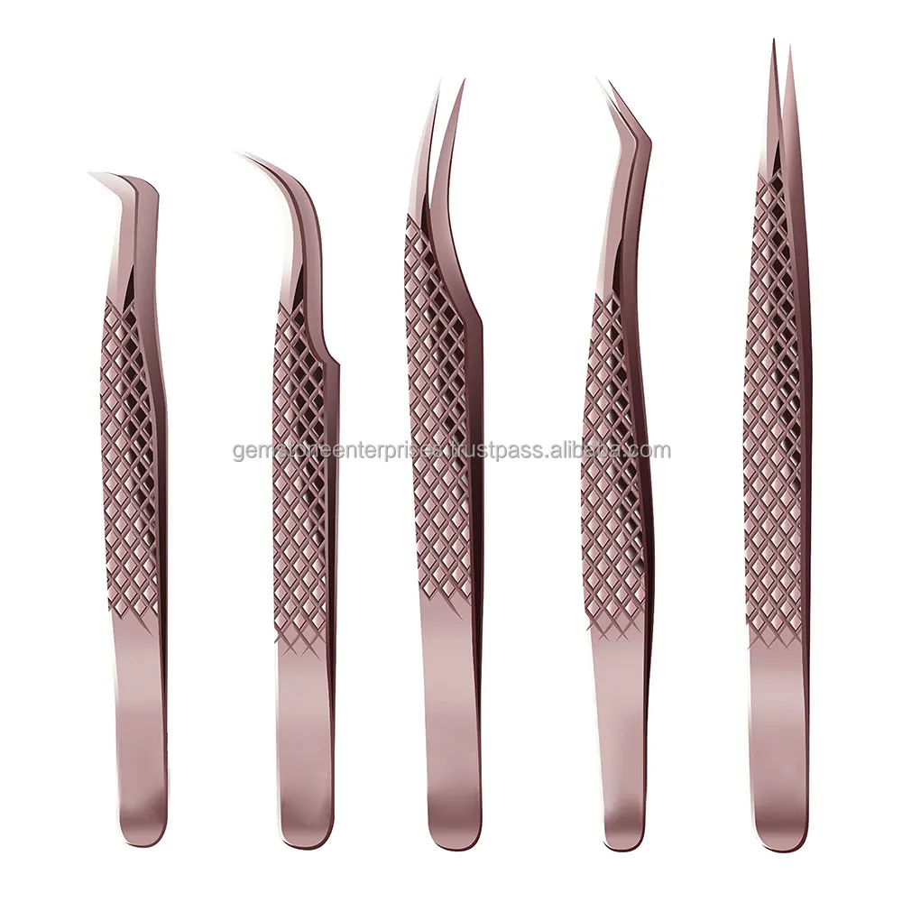 Eyelash Extension Tweezers Set Lash Tweezers For 3d 6d Volume & Individual False Lashes