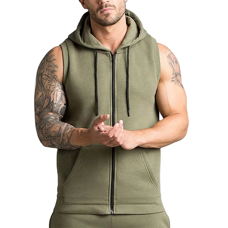 shenzhenyubairong Sleeveless Hoodie Thick Custom Graphic Printed Hooded Shirt Sweat Men Hoodie Mens Thick Hoodies Sweatshirt with Hood Long