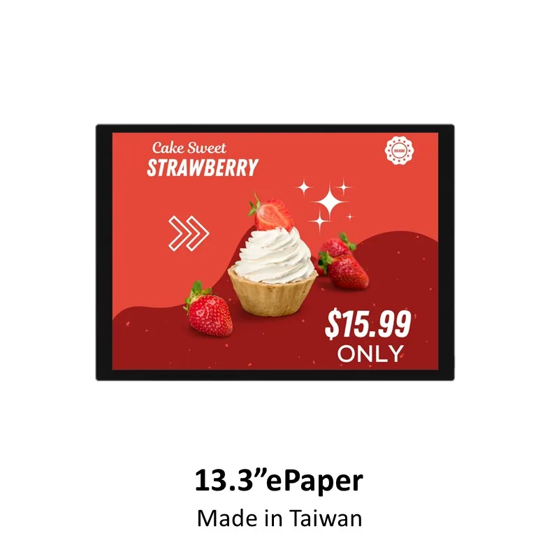 E Ink Sustainable Display ePaper Display Board 13.3 ePaper Display Battery Version Ultra-Long Battery Life ePaper