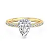 Moissanita de Oro de 14K