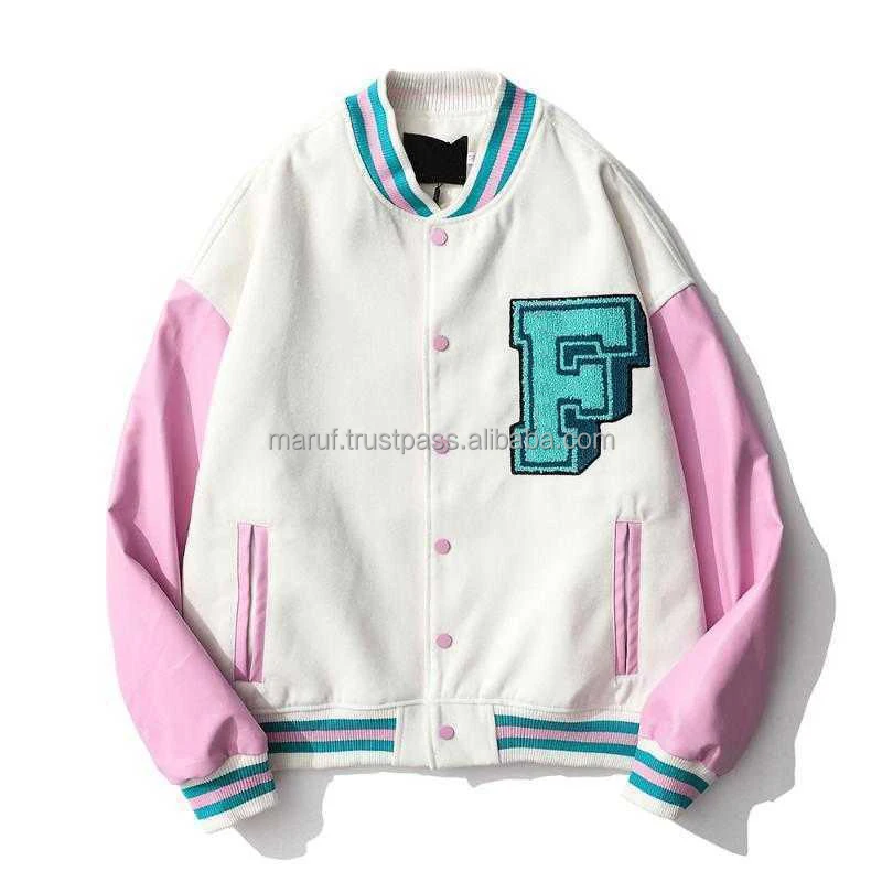 VANDY THE PINK year of the rabbit limited jacket rabbit pattern embroidery  design baseball jacket