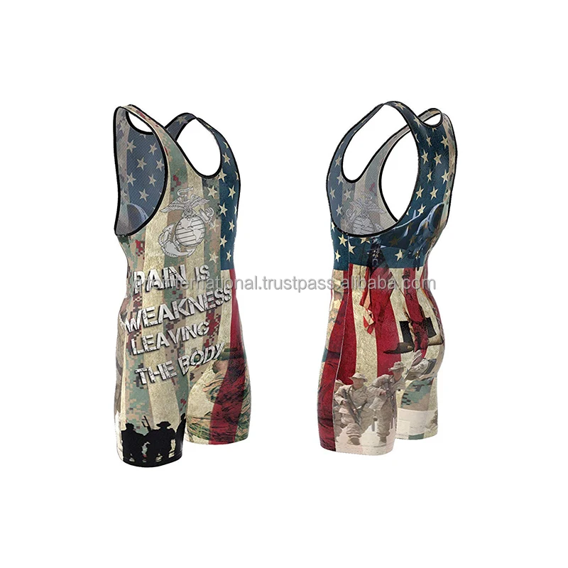 Wrestling Wrestler Suit Men Reversible Wrestling Singlet Youth