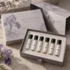 Gris lavanda y crema perla