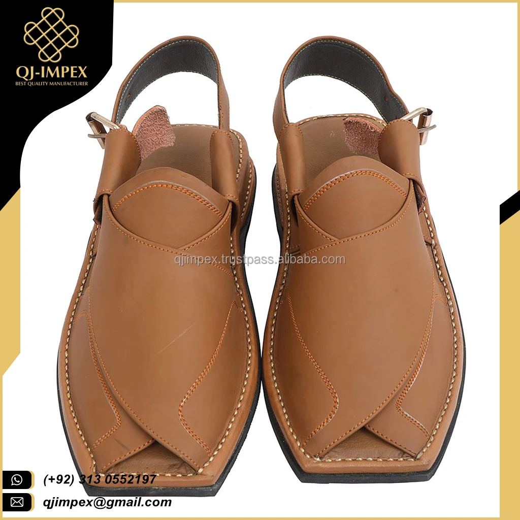 Handmade Leather Peshawari Sandals For Men / Factory Direct Supplier