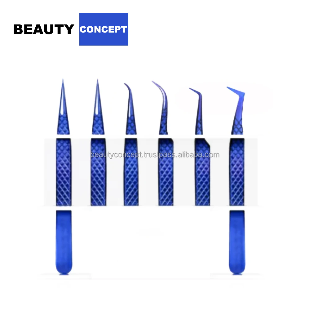 Premium Plasma Blue Isolation And Volume Lash Tweezers Buy Eyelash Tweezers Lash Volume