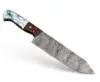 Light Aqua Blue & White Marbled Resin Handle