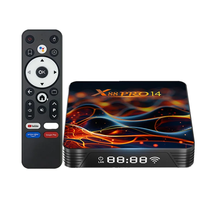 Android TV Box X88 PRO 13 – 4GB RAM 64GB ROM, RK3528, 8K/6K/4K, WiFi 6, Bluetooth 5.0 E Mini Tastiera Inclusa