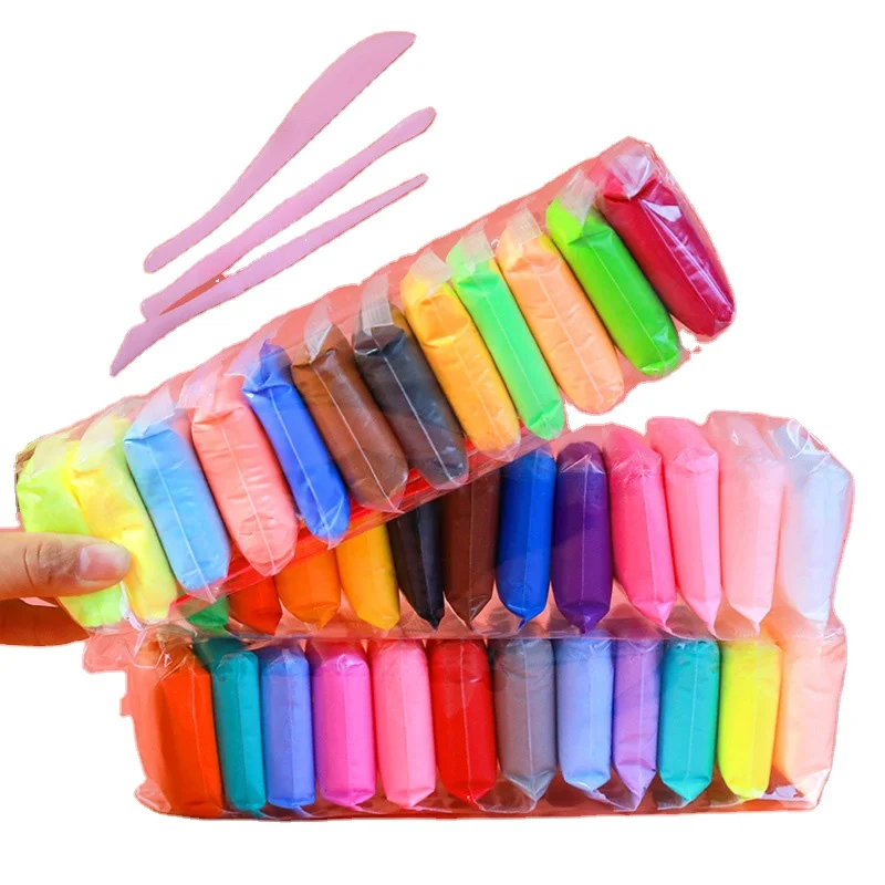 Детская полимерная воздушная глина суперлегкая Нетоксичная для детей развивающая глиняная ПЛАСТИЛИНОВАЯ детского школьного проекта