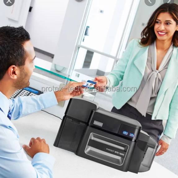 Fargo Hdp5000 Dtc1500 Id Card Printer 