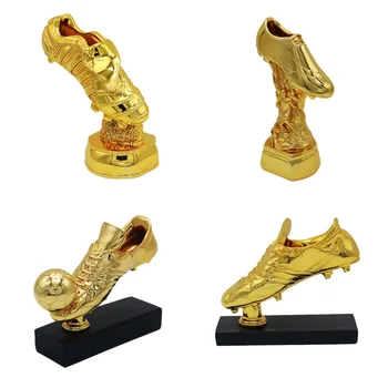 High Quality Soccer Trophies Resin Modeled Trophy Golden Boot Trophy Football