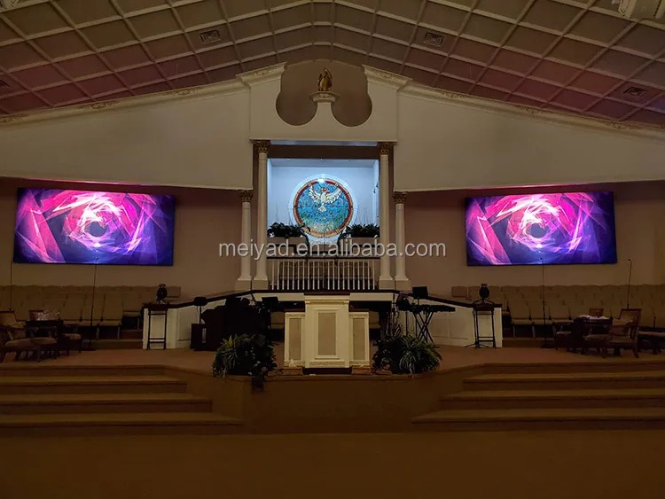 American Church P3 indoor LED Display 4608m X 2304mm X 2pcs